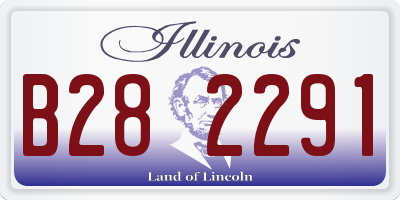 IL license plate B282291