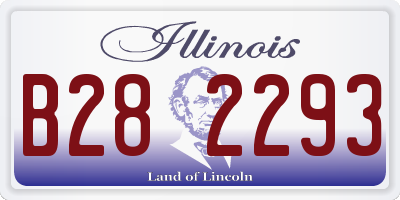IL license plate B282293