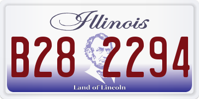 IL license plate B282294