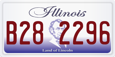 IL license plate B282296