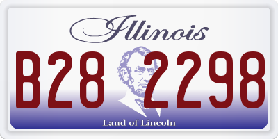 IL license plate B282298