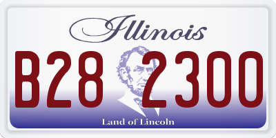 IL license plate B282300