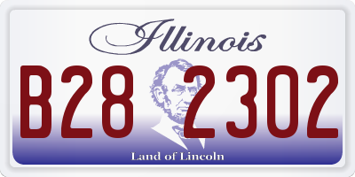 IL license plate B282302
