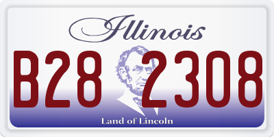 IL license plate B282308