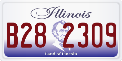 IL license plate B282309