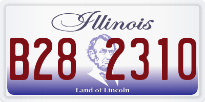 IL license plate B282310