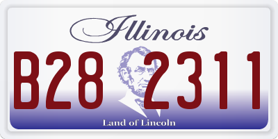 IL license plate B282311