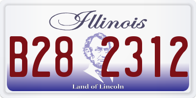 IL license plate B282312