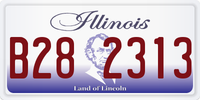 IL license plate B282313