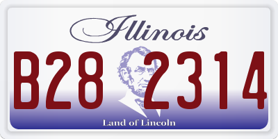 IL license plate B282314