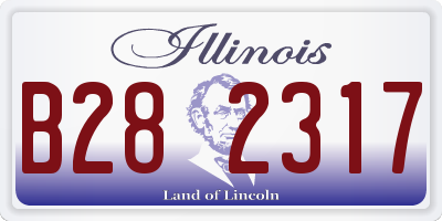 IL license plate B282317