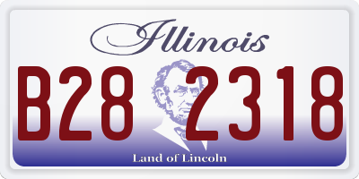 IL license plate B282318