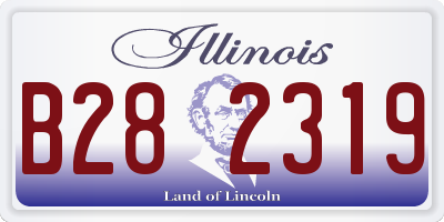 IL license plate B282319