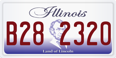 IL license plate B282320