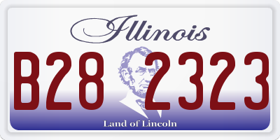 IL license plate B282323