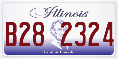IL license plate B282324