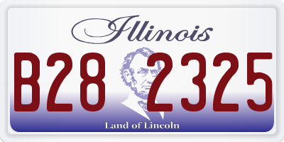 IL license plate B282325