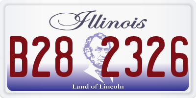 IL license plate B282326