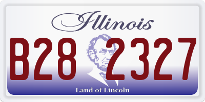 IL license plate B282327