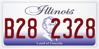 IL license plate B282328
