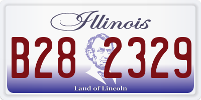 IL license plate B282329