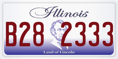 IL license plate B282333