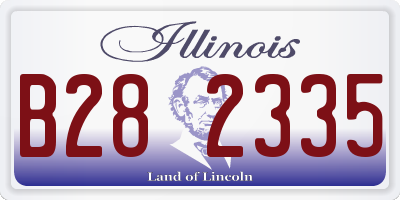 IL license plate B282335