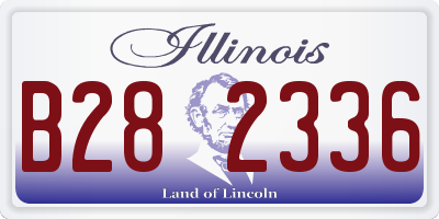 IL license plate B282336