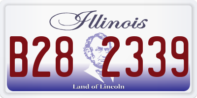 IL license plate B282339