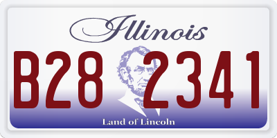 IL license plate B282341