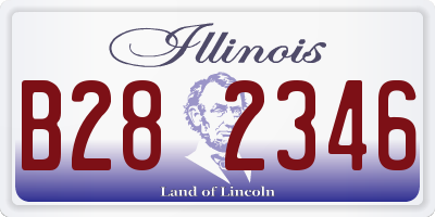 IL license plate B282346