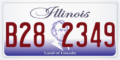 IL license plate B282349