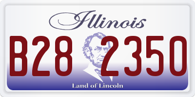 IL license plate B282350