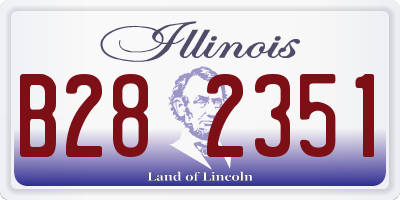 IL license plate B282351