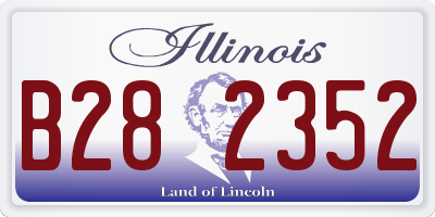 IL license plate B282352