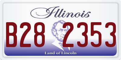 IL license plate B282353
