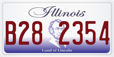 IL license plate B282354