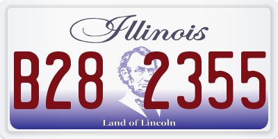 IL license plate B282355