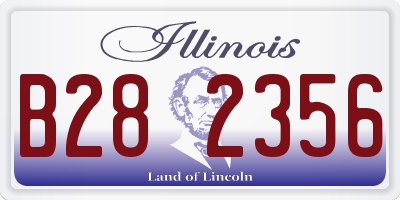 IL license plate B282356
