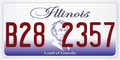 IL license plate B282357