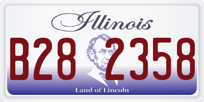 IL license plate B282358