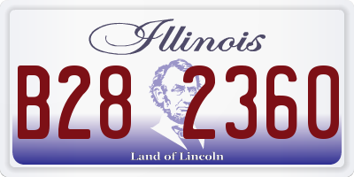 IL license plate B282360