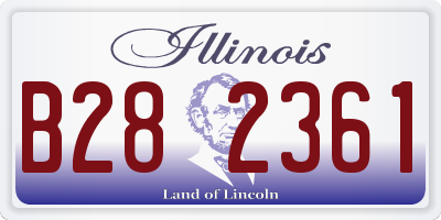 IL license plate B282361