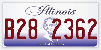 IL license plate B282362