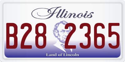 IL license plate B282365