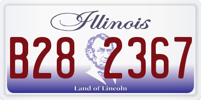 IL license plate B282367