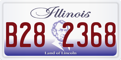 IL license plate B282368