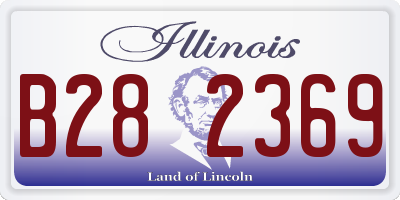 IL license plate B282369