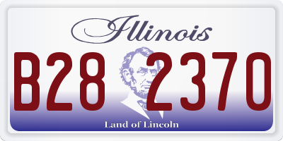 IL license plate B282370