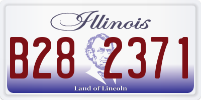 IL license plate B282371